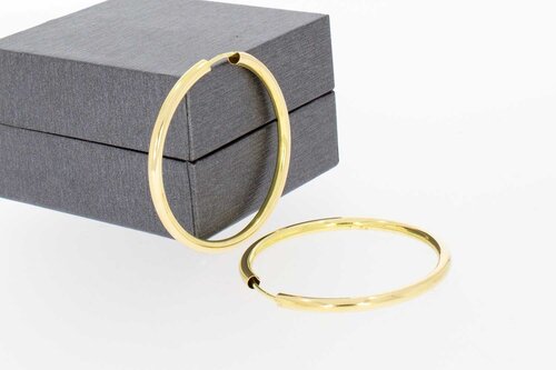 14 Karaat geel gouden Creolen (diameter 36,4 mm)