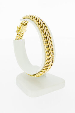 14 Karaat gouden gevlochten armband - 19,3 cm