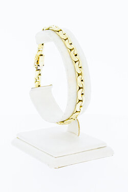 14 Karaat Gourmet schakelarmband- 20,2 cm