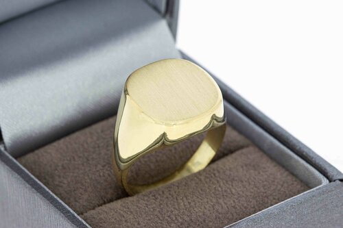 14 karaat goud heren Zegelring - 19,4 mm