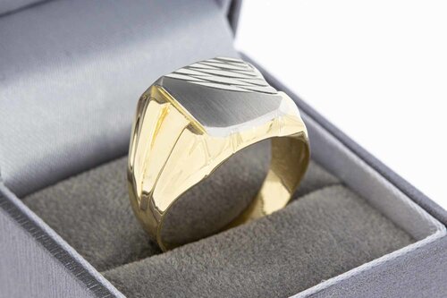 14 Karaat geel gouden heren ring - 21,2 mm