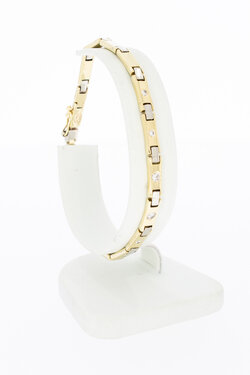 14 Karaat armband met Diamant - 19,7 cm