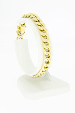 14 Karaat Gourmet schakelarmband - 18,5 cm