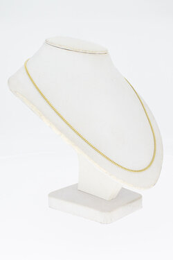 14 Karaat gouden Gourmet dames Collier - 43,9 cm