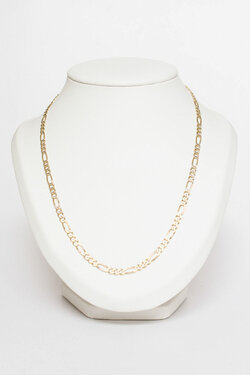 14 Karaat geelgouden Figaro ketting - 62 cm