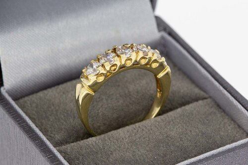 14 karaat gouden damesring - 17,8 mm