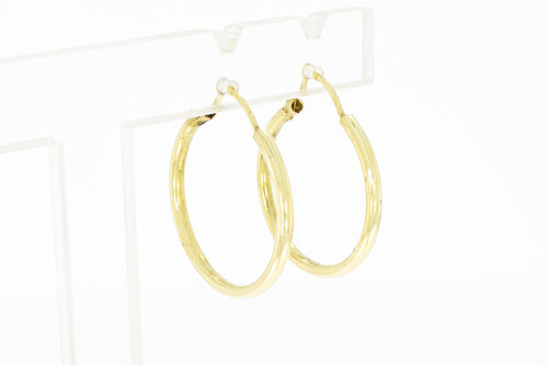 14 Karaat dames oorringen - 23 mm