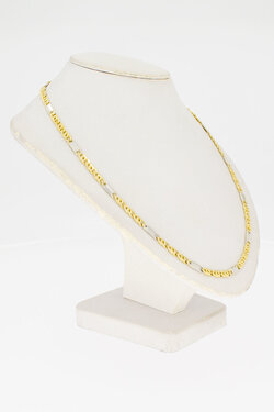 14 Karaat geelgouden Valkoog ketting - 49,1 cm