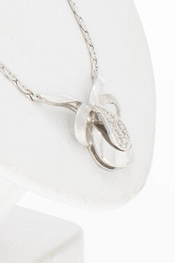 14 Karaat dames Collier met Diamant - 43 cm