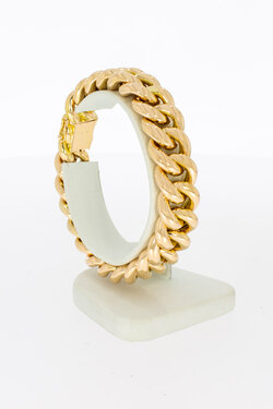 Gourmet armband 18 karaat goud - 19,4 cm