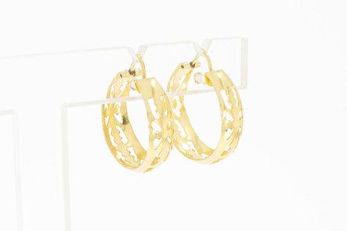 14 Karaat geel gouden Creolen - 2 cm