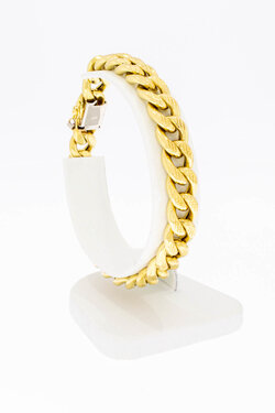 Gourmet armband 18 Karaat geelgoud- 19,5 cm