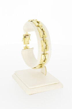 14 karaat brede gouden armband - 18,7 mm