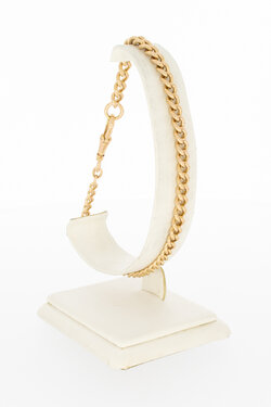 18 Karaat goud Gourmet armband - 23,5 cm