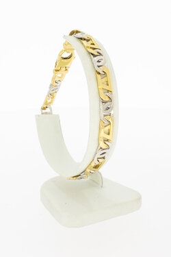 14 karaat bicolor gouden rolex armband - 22,1 cm