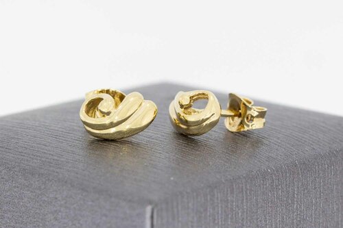 14 Karaat gouden oorstekers dames - 1 cm