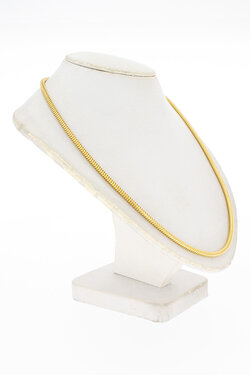 18 Karaat geel gouden Slangen Collier - 43,9 cm