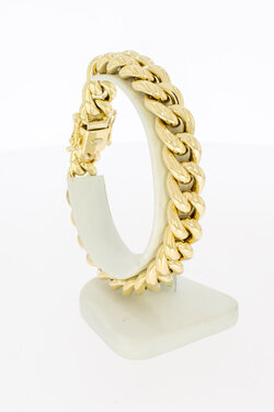 Gourmet armband 14 Karaat goud - 21,2 cm