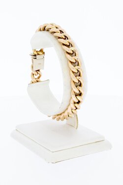 14 Karaat rose gouden Gourmet armband - 20 cm