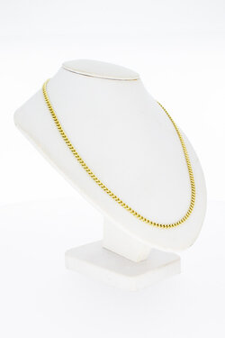 14 Karaat geel gouden Gourmet schakelketting - 52,5 cm