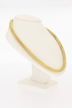 14 karaat gouden gevlochten collier - 44,8 cm