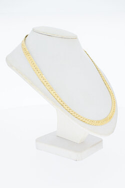 14 Karaat gouden gewalst Gourmet Collier - 40,2 cm