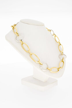14 Karaat bicolor "Zinzi" dames Collier - 45 cm