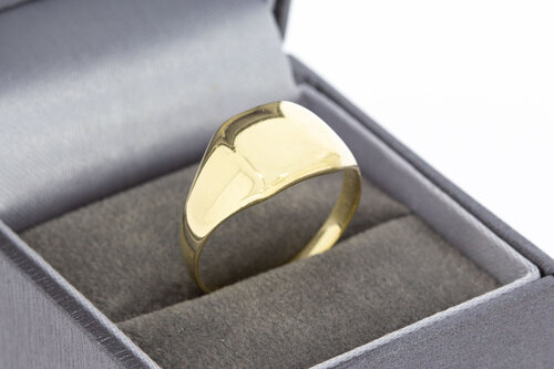 14 karaat gouden zegelring heren - 18,9 mm