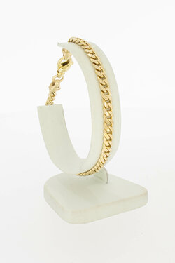 14 karaat gouden gourmet armband - 20,4 cm (15,1 g)