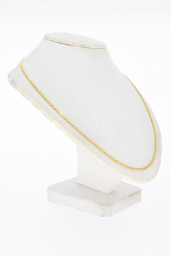 14 Karaat geelgouden geslepen Gourmetketting 61,1 cm