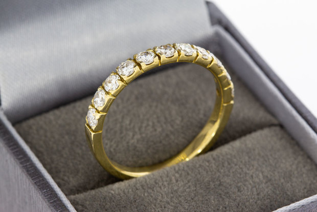 14 Karaat gouden aanschuifring met Diamant - 20,3 mm