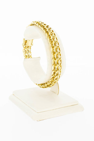 14 Karaat gouden gevlochten armband - 19,7 cm
