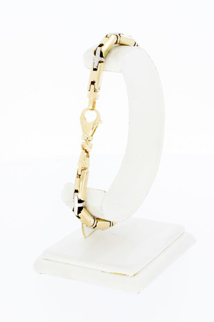 14 Karaat gouden Staafjes armband - 22,4 cm