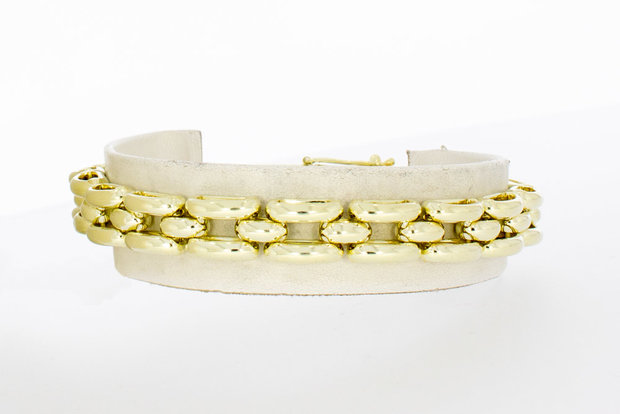14 Karaat gouden Tank armband - 20,8 cm
