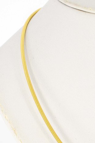 18 Karaat gouden Nobilia Spang Collier met hangers-45,5 cm