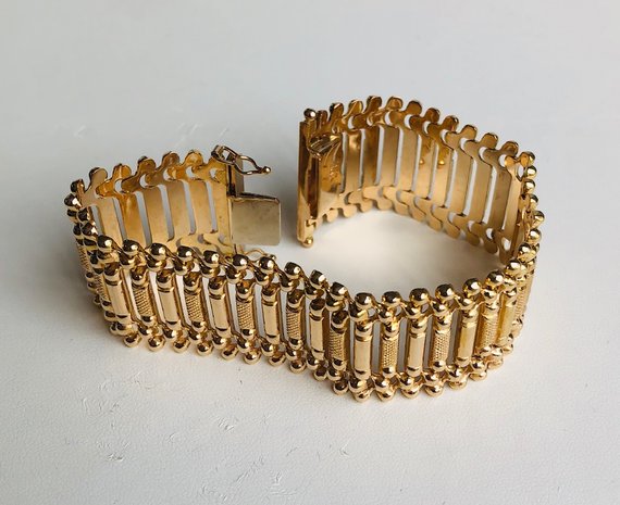 18 Karaat geelgouden Vintage armband - 19 cm