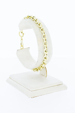 14 Karaat geel gouden Anker schakel armband - 19,7 cm