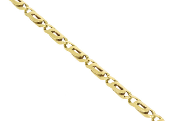 14 karaat geel gouden Valkoog armband - 19,5 cm