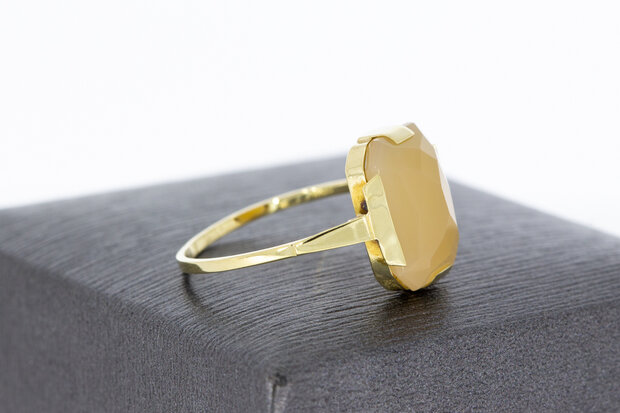 14 karaat gouden Vintage Carneool ring - 18,8 mm