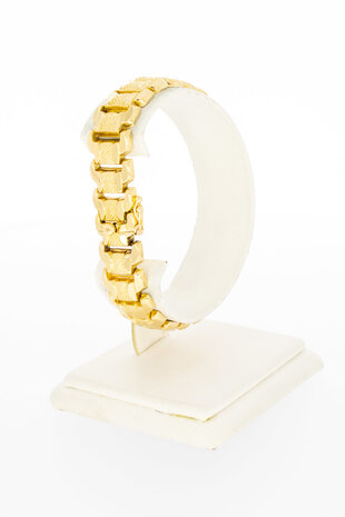 18 Karaat gouden Rupsband armband - 18,8 cm