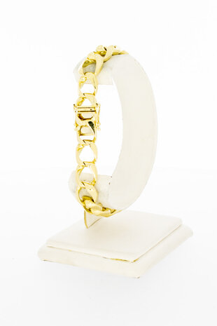14 Karaat gouden Open Gourmet armband - 20,2 cm