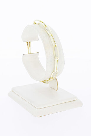 14 Karaat Closed Forever gouden armband - 18,8 cm