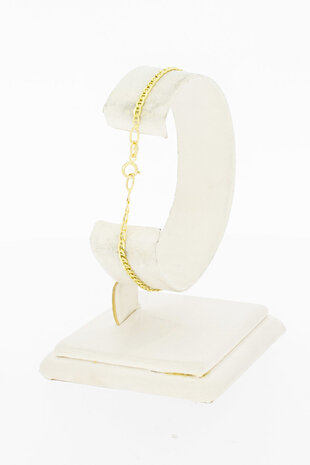 14 Karaat gouden Anker armbandje - 18,5 cm