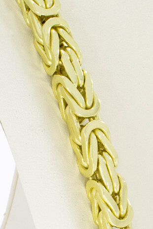 Brede Byantijnse 18 karaat gouden Koningsketting - 65,1 cm