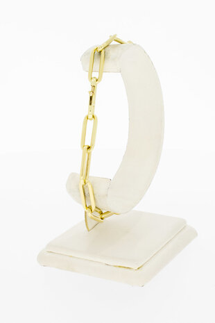 14 Karaat geel gouden Closed Forever armband - 21,8 cm