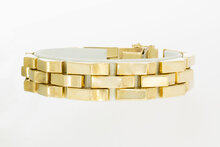 14 Karaat gouden Tank armband - 18,9 cm