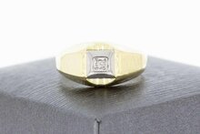 14 Karaat gouden Statement Diamantring - 17,3 mm