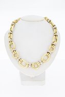 14 Karaat gouden Fantasie  ketting- 46 cm
