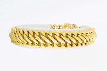 18 Karaat gouden gevlochten armband - 19,4 cm