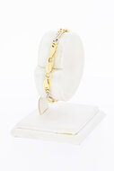 18 Karaat bicolor gouden Valkoog Infinity armband - 15,6 cm